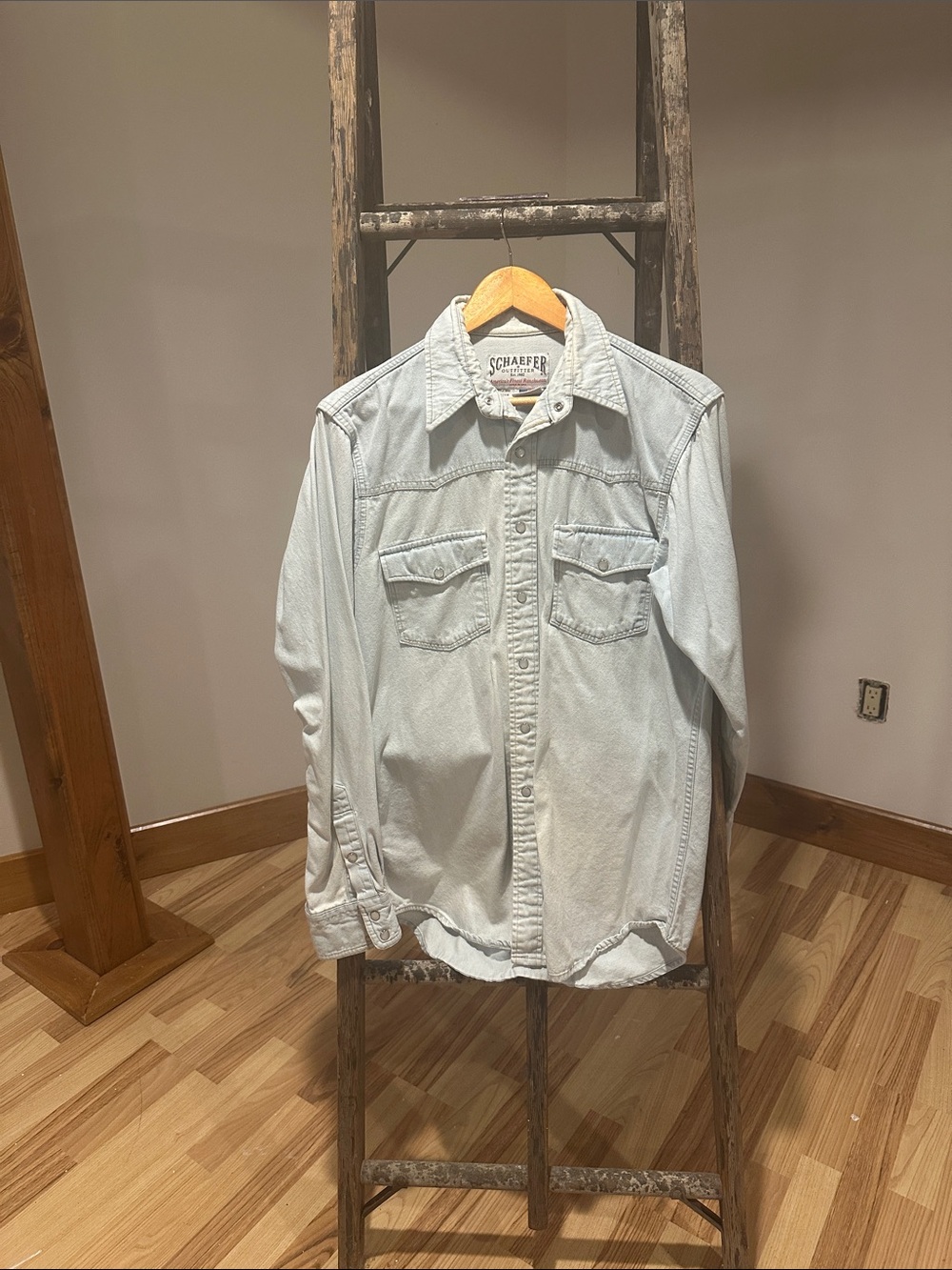 Schaefer Light Blue Denim Shirt - Men's Lightweight Layer